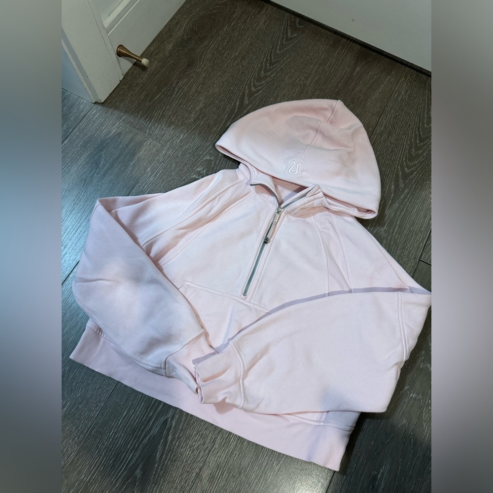 Cropped scuba hoodie